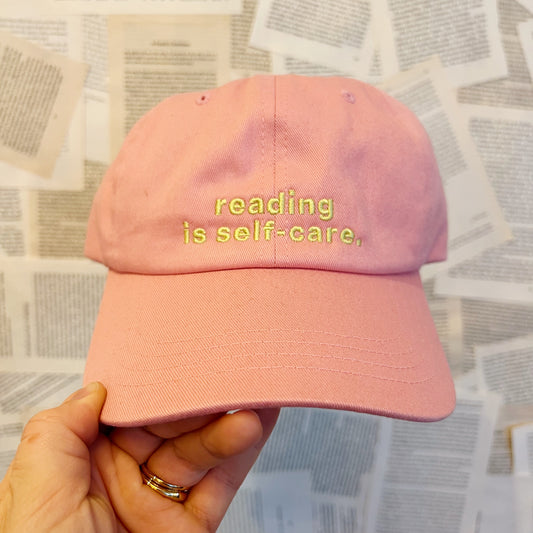 Cap | reading is self-care (pink)