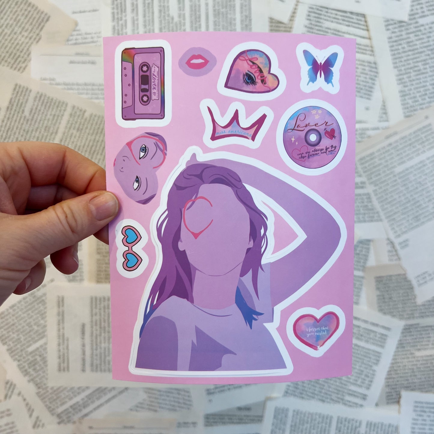 Stickerbogen "Lover"