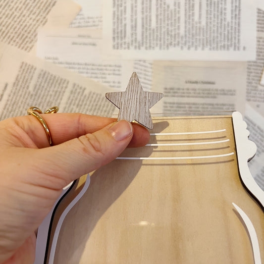 Glas der Glücksmomente