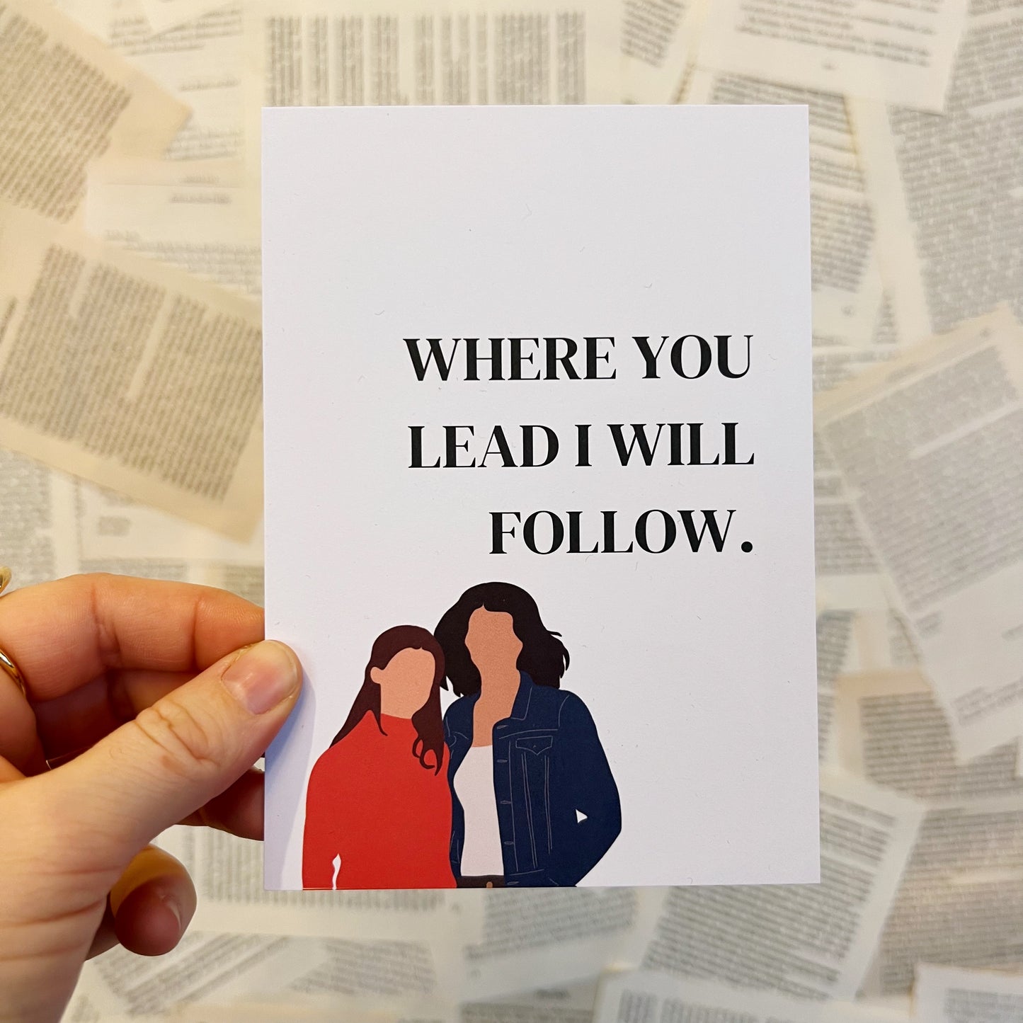 Postkarte | Where you lead