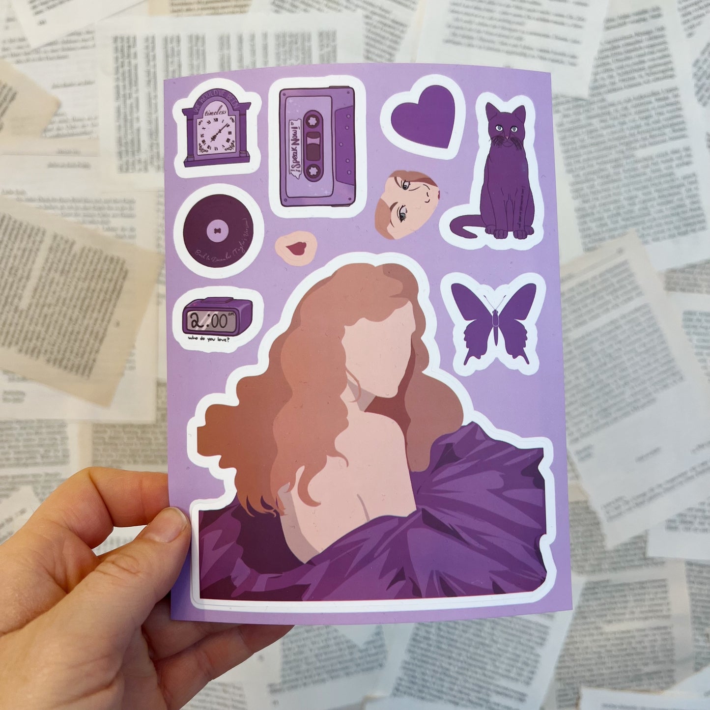 Stickerbogen "Speak now"
