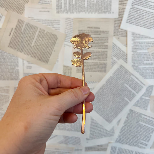 Lesezeichen | Rose (rosa)