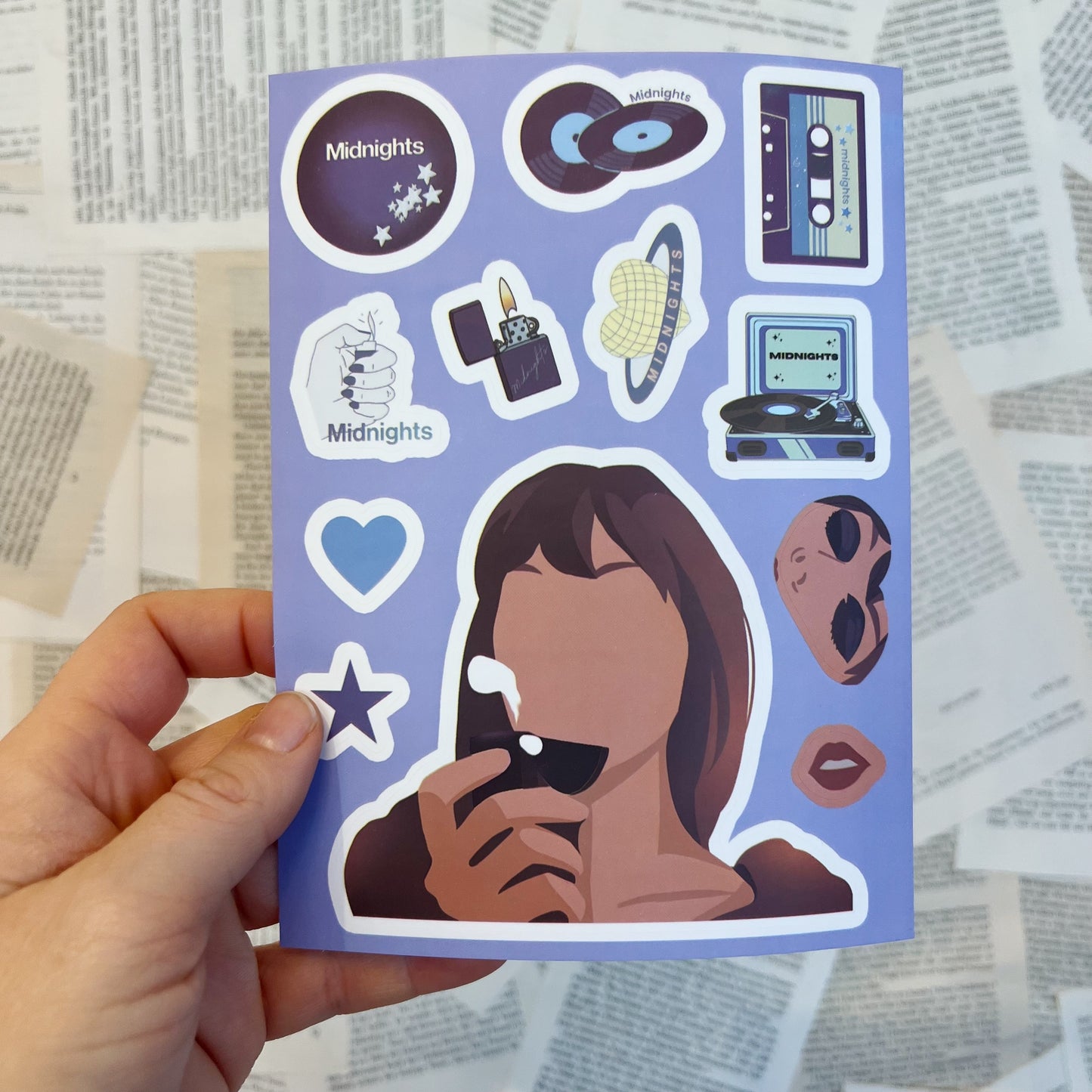 Stickerbogen "midnights"