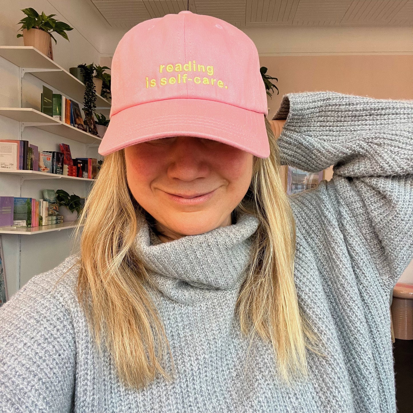 Cap | reading is self-care (pink)