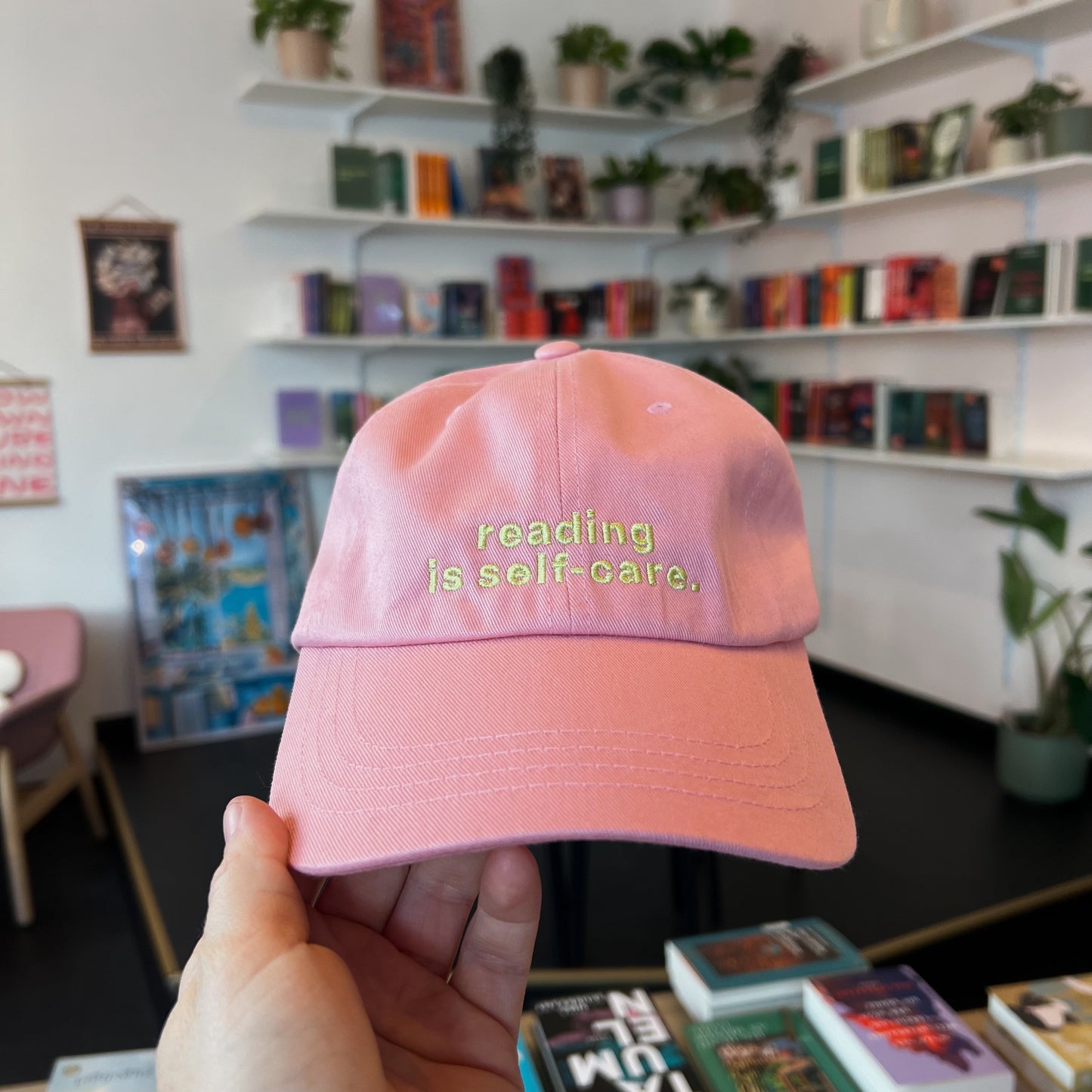 Cap | reading is self-care (pink)
