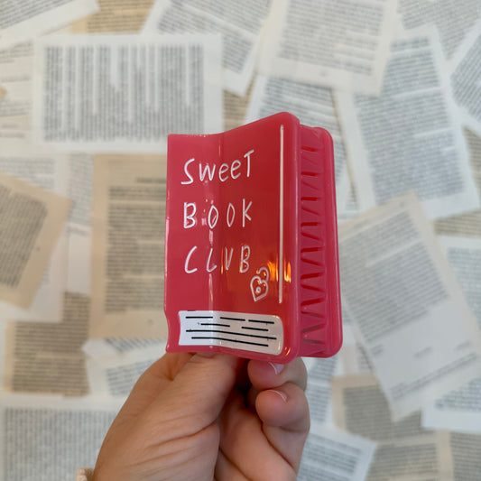 Haarklammer | pinkes Buch