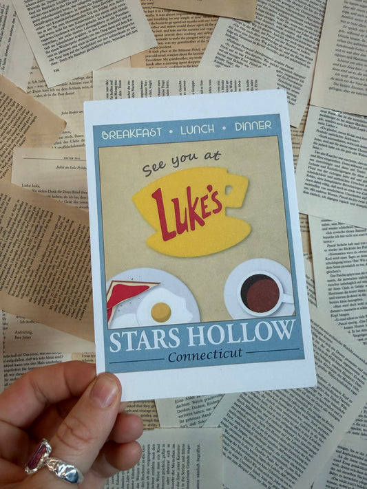 Postkarte | Lukes Diner Menü