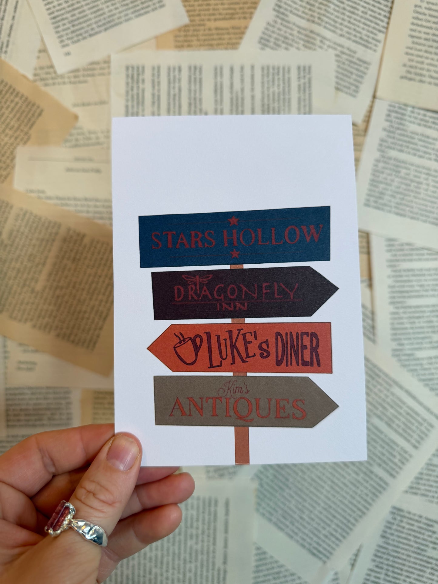 Postkarte | Hollow Schild