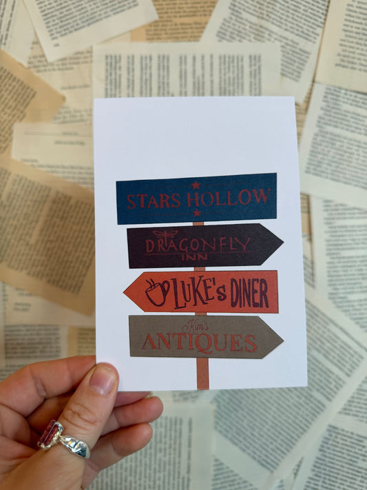 Postkarte | Hollow Schild