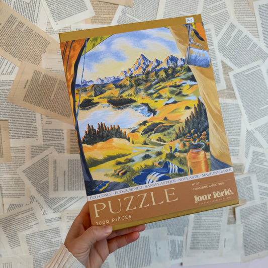 Puzzle "Ein Blick in den Bergen"