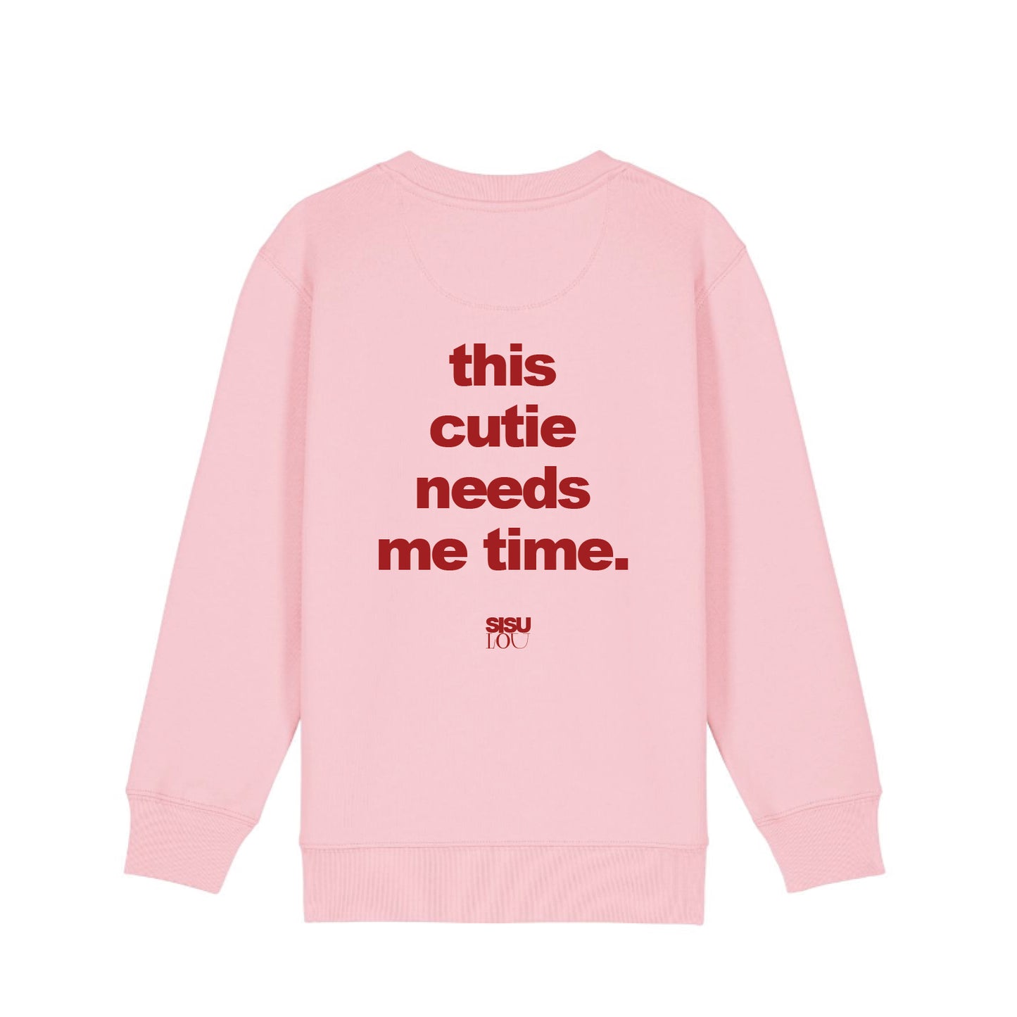 Pulli | this cutie needs me time (weinrot)